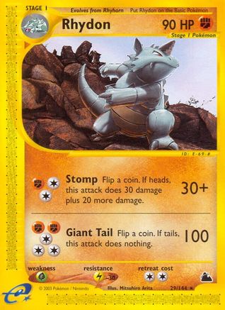 Rhydon (29) Skyridge - Rare