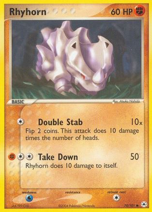 Rhyhorn - Reverse Holofoil Hidden Legends - Common