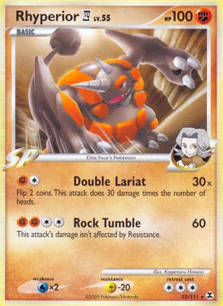 Rhyperior E4 - Reverse Holofoil Rising Rivals - Rare