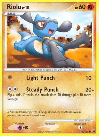 Riolu 091 Platinum - Common