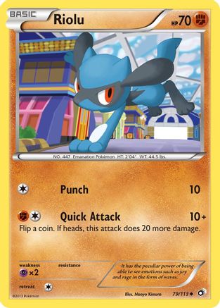 Riolu - Reverse Holofoil Legendary Treasures - Uncommon