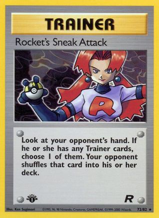 Rocket's Sneak Attack (72) (72) 072 - 1st Edition Team Rocket - Rare