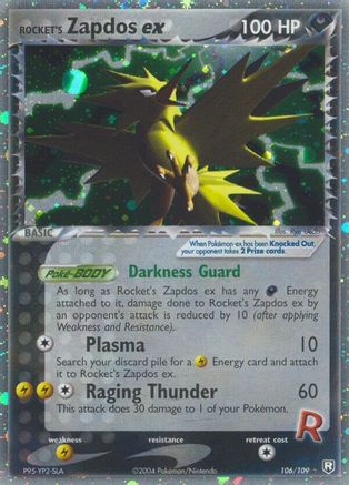 Rocket's Zapdos ex 106 Team Rocket Returns - Ultra Rare