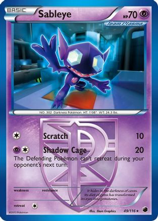Sableye (Team Plasma) Plasma Freeze - Rare