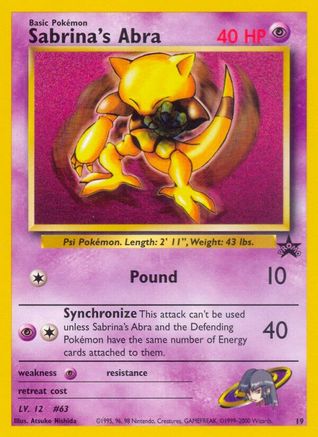 Sabrina's Abra 019 WoTC Promo - Promo