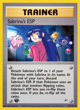 Sabrina's ESP 117 - 1st Edition Gym Heroes - Uncommon