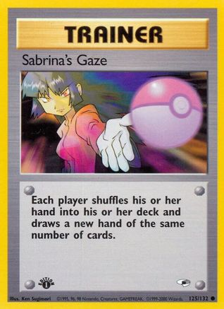 Sabrina's Gaze 125 - 1st Edition Gym Heroes - Common