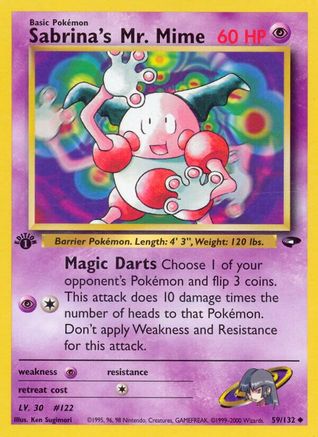 Sabrina's Mr. Mime 059 - Unlimited Gym Challenge - Uncommon