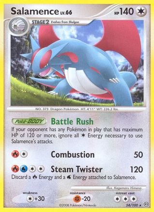 Salamence - Reverse Holofoil Stormfront - Rare