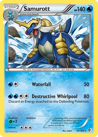 Samurott - Holofoil Boundaries Crossed - Holo Rare