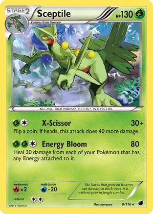 Sceptile - Reverse Holofoil Plasma Freeze - Holo Rare