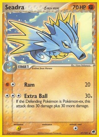Seadra - 037/101 (Delta Species)/101 Dragon Frontiers - Uncommon