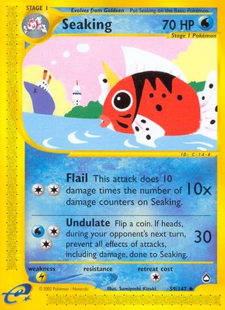Seaking - Reverse Holofoil Aquapolis - Uncommon