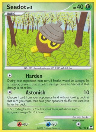 Seedot - Reverse Holofoil Rising Rivals - Common