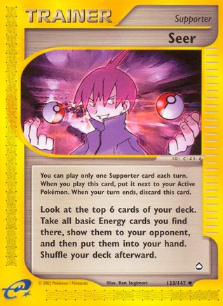 Seer - Reverse Holofoil Aquapolis - Uncommon
