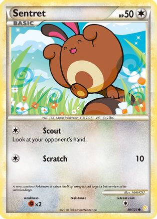 Sentret 080 HeartGold SoulSilver - Common
