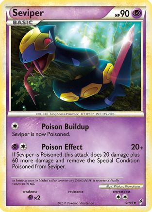 Seviper - Reverse Holofoil Call of Legends - Uncommon