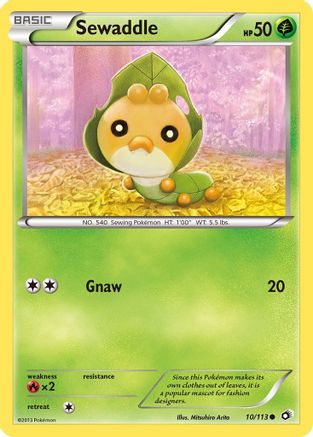 Sewaddle (10) Legendary Treasures - Common