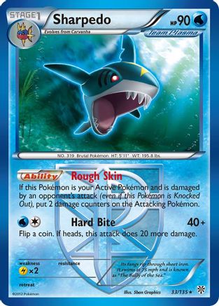 Sharpedo (Team Plasma) Plasma Storm - Rare