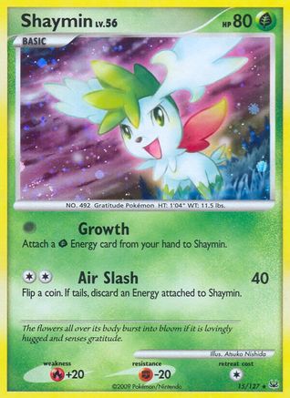 Shaymin (15) - Holofoil Platinum - Holo Rare