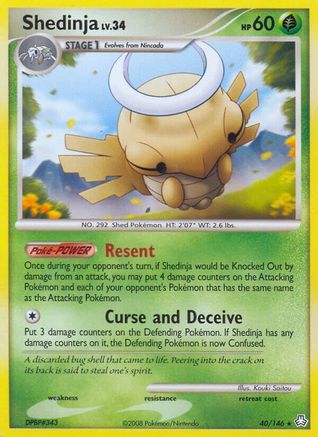 Shedinja - Reverse Holofoil Legends Awakened - Rare