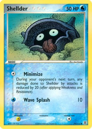 Shellder - Reverse Holofoil FireRed & LeafGreen - Common