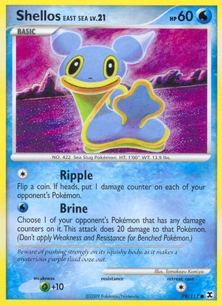 Shellos East Sea 079 - Reverse Holofoil Rising Rivals - Common