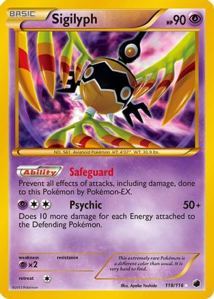 Sigilyph - Holofoil Plasma Freeze - Secret Rare