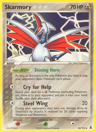 Skarmory 055 - Reverse Holofoil Delta Species - Uncommon
