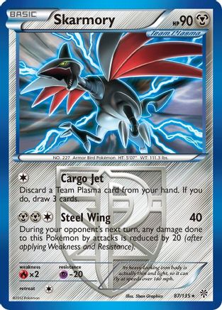 Skarmory (Team Plasma) Plasma Storm - Rare