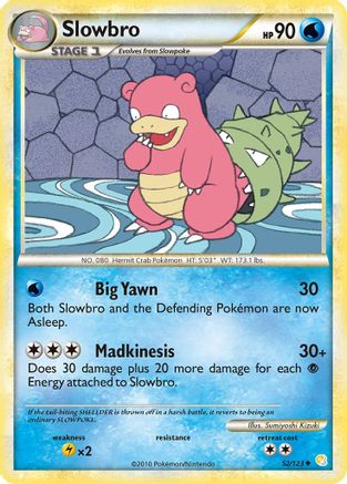 Slowbro 052 - Reverse Holofoil HeartGold SoulSilver - Uncommon