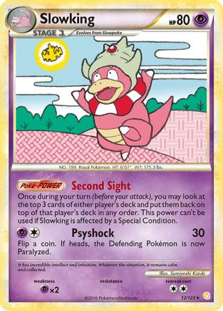 Slowking 012 - Holofoil HeartGold SoulSilver - Holo Rare