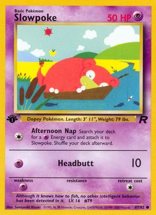 Slowpoke 067 - 1st Edition Team Rocket - Common