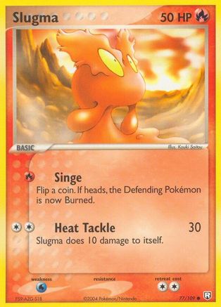 Slugma 077 - Reverse Holofoil Team Rocket Returns - Common