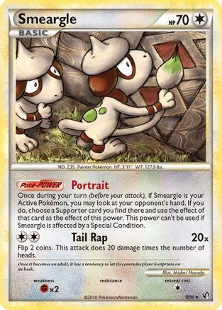 Smeargle 008 - Holofoil Undaunted - Holo Rare