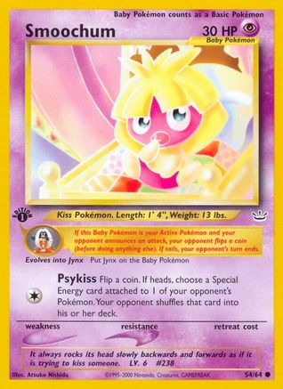 Smoochum 054 - 1st Edition Neo Revelation - Common