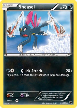 Sneasel - Reverse Holofoil Plasma Freeze - Common