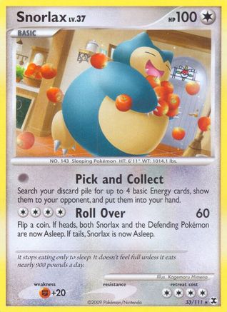 Snorlax (33)/111 Rising Rivals - Rare