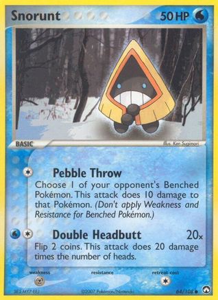 Snorunt - Reverse Holofoil Power Keepers - Common