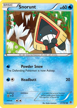 Snorunt 021 - Reverse Holofoil Plasma Blast - Common