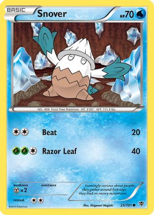 Snover - Reverse Holofoil Plasma Blast - Common
