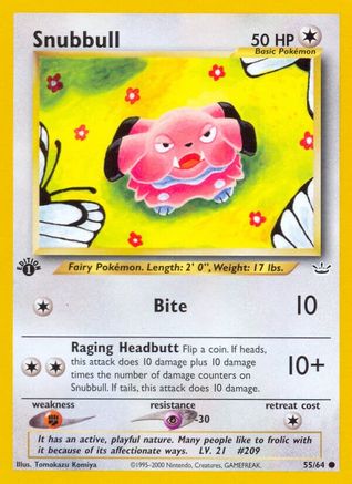 Snubbull 055 - 1st Edition Neo Revelation - Common