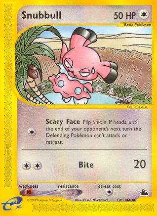 Snubbull - Reverse Holofoil Skyridge - Common