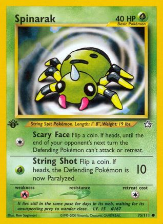 Spinarak 075 - Unlimited Neo Genesis - Common