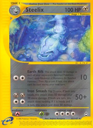 Steelix - Reverse Holofoil Aquapolis - Rare