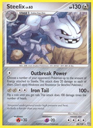 Steelix - Reverse Holofoil Stormfront - Rare