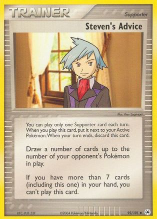 Steven's Advice 092 - Reverse Holofoil Hidden Legends - Uncommon