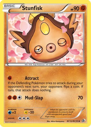 Stunfisk RC12 - Holofoil Legendary Treasures Radiant Collection - Uncommon