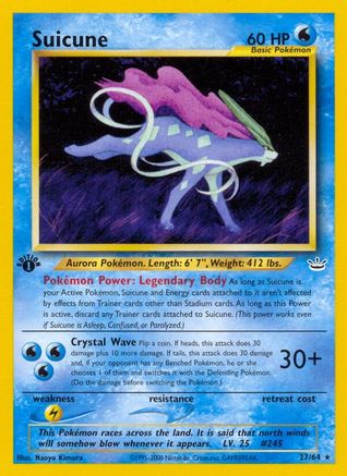Suicune (27) (27) 027/64 - Unlimited Neo Revelation - Rare