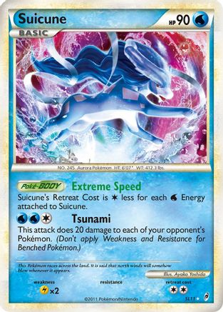 Suicune (Shiny) - Holofoil Call of Legends - Shiny Holo Rare